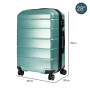 Olympus 3PC Artemis Luggage Set Hard Shell  ABS+PC - Electric Teal thumbnail 3