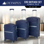Olympus 3PC Eos Luggage Set Hard Shell Suitcase ABS+PC - Blue thumbnail 1