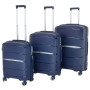 Olympus 3PC Eos Luggage Set Hard Shell Suitcase ABS+PC - Blue thumbnail 2