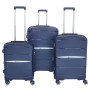 Olympus 3PC Eos Luggage Set Hard Shell Suitcase ABS+PC - Blue thumbnail 3
