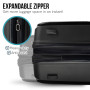 Olympus  Astra 20in Hard Shell Suitcase - Obsidian Black thumbnail 7