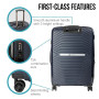 Olympus Astra 20in Lightweight Hard Shell Suitcase - Aegean Blue thumbnail 4