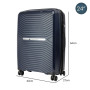 Olympus 3PC Astra Luggage Set Hard Shell Suitcase - Aegean Blue thumbnail 4