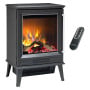 Dimplex Laverton 2kW Freestanding Electric Fireplace Stove Heater, 3D Optiflame Effect, Remote Control, Matte Black thumbnail 1