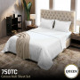 750 Thread Count Cotton Rich Queen Bed Sheet Set 4 Piece Gift Pack - White thumbnail 10