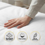 750 Thread Count Cotton Rich Queen Bed Sheet Set 4 Piece Gift Pack - White thumbnail 4