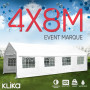 4x8 Outdoor event marquee - White thumbnail 1