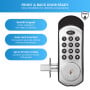 MEC Digital Motorised Smart Lock 20 User Codes Auto-Lock Backlit Keypad Chrome thumbnail 5