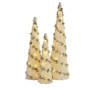 3 Piece Snowy Tabletop Christmas Tree Set with Lights thumbnail 1