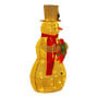 Christabelle 120cm Gold Outdoor Christmas Snowman with Lights thumbnail 3
