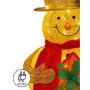 Christabelle 120cm Gold Outdoor Christmas Snowman with Lights thumbnail 5