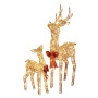 2 Piece Christmas Reindeer Set with Lights Indoor/Outdoor 65cm & 130cm thumbnail 1