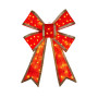 Christmas Bow Display with Lights- Red Indoor/Outdoor 110cm thumbnail 1