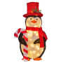Christmas Penguin Display with Lights Indoor/Outdoor 80cm thumbnail 1