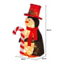 Christmas Penguin Display with Lights Indoor/Outdoor 80cm thumbnail 4