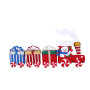 Christmas Train & 3 Carriages with Lights Indoor/Outdoor thumbnail 2