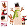 Christmas Snowman Display with Lights and Animals - 121cm thumbnail 5