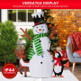 Christmas Snowman Display with Lights and Animals - 121cm thumbnail 6
