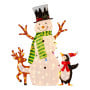 Christmas Snowman Display with Lights and Animals - 121cm thumbnail 1