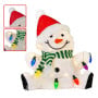 Christabelle 40cm Light Up Sitting Snowman Christmas Decoration with 35 Warm White LED Lights Festive Tabletop Decor thumbnail 6