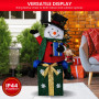 Christabelle 85cm Christmas Snowman On Presents Display with Lights thumbnail 6