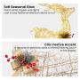 Christabelle Light Up Christmas Reindeer Display Indoor & Outdoor Decoration Warm White LED Lights Gold Bow Wire Frame thumbnail 4
