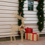Christabelle Light Up Christmas Reindeer Display Indoor & Outdoor Decoration Warm White LED Lights Gold Bow Wire Frame thumbnail 7