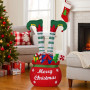 Christabelle Elf in Gift Sack Christmas Display Warm White LED Lights 86cm for Decoration w/Wire Frame Construction thumbnail 8