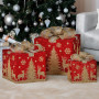 Christabelle Set of 3 Christmas Gift Box Display with LED Lights and Bows Decoration Ornament thumbnail 5