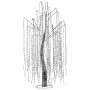 Christabelle Silver Willow Tree 120cm Christmas Display Warm White LED Lights Flexible Branches & Hanging Strands thumbnail 3