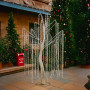 Christabelle Silver Willow Tree 120cm Christmas Display Warm White LED Lights Flexible Branches & Hanging Strands thumbnail 7