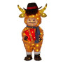 Christabelle 96cm Highland Cow Christmas Light Up Display LED Novelty Animal Gift Outdoor Indoor Xmas Yard Lawn Statue thumbnail 1