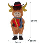 Christabelle 96cm Highland Cow Christmas Light Up Display LED Novelty Animal Gift Outdoor Indoor Xmas Yard Lawn Statue thumbnail 2