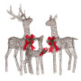 Christabelle 3 Reindeer Family Christmas Light Up Display 1.3m LED Outdoor Indoor Xmas Yard Lawn Statue Home Decor thumbnail 4