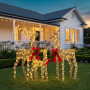 Christabelle 3 Reindeer Family Christmas Light Up Display 1.3m LED Outdoor Indoor Xmas Yard Lawn Statue Home Decor thumbnail 7