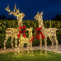 Christabelle 3 Reindeer Family Christmas Light Up Display 1.3m LED Outdoor Indoor Xmas Yard Lawn Statue Home Decor thumbnail 9