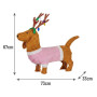Christabelle 73cm Dachshund Dog Christmas Light Up Display Pine Cone Lights Outdoor Indoor Xmas Yard Lawn Statue thumbnail 2