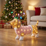 Christabelle 73cm Dachshund Dog Christmas Light Up Display Pine Cone Lights Outdoor Indoor Xmas Yard Lawn Statue thumbnail 8