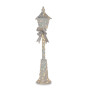 Christabelle 1.5m Lamp Post Christmas Light Up Display Silver Bows Warm White LED Outdoor Indoor Xmas Yard Lawn Statue thumbnail 4