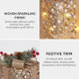 Christabelle 2 Pale Champagne Christmas Gift Boxes Light Up Display 35cm 28cm Indoor Xmas Festive Decoration thumbnail 3