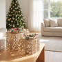 Christabelle 2 Pale Champagne Christmas Gift Boxes Light Up Display 35cm 28cm Indoor Xmas Festive Decoration thumbnail 5