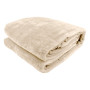 600GSM Large Double-Sided Queen Faux Mink Blanket - Beige thumbnail 1