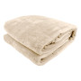 600GSM Large Double-Sided Queen Faux Mink Blanket - Beige thumbnail 3