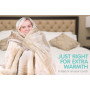 600GSM Large Double-Sided Queen Faux Mink Blanket - Beige thumbnail 5