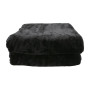 600GSM Large Double-Sided Queen Faux Mink Blanket - Black thumbnail 3