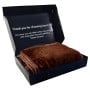 Laura Hill 600GSM Large Double-Sided Faux Mink Blanket - Chocolate thumbnail 10