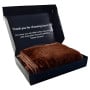 Laura Hill 600GSM Large Double-Sided Faux Mink Blanket - Chocolate thumbnail 7