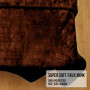 Laura Hill 600GSM Large Double-Sided Faux Mink Blanket - Chocolate thumbnail 5