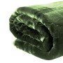 Laura Hill 600GSM Double-Sided Queen Size Faux Mink Blanket - Green thumbnail 3