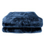 Laura Hill Faux Mink Blanket 800GSM Heavy Double-Sided - Navy Blue thumbnail 4